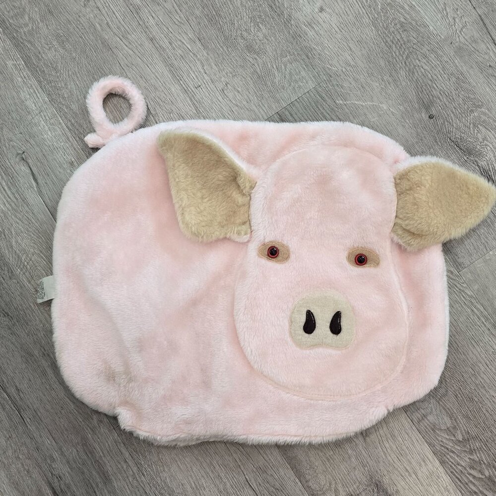 Vintage 1984 Pillow case By Sis Plush Pig Pillow Case Cover With Loop tail
